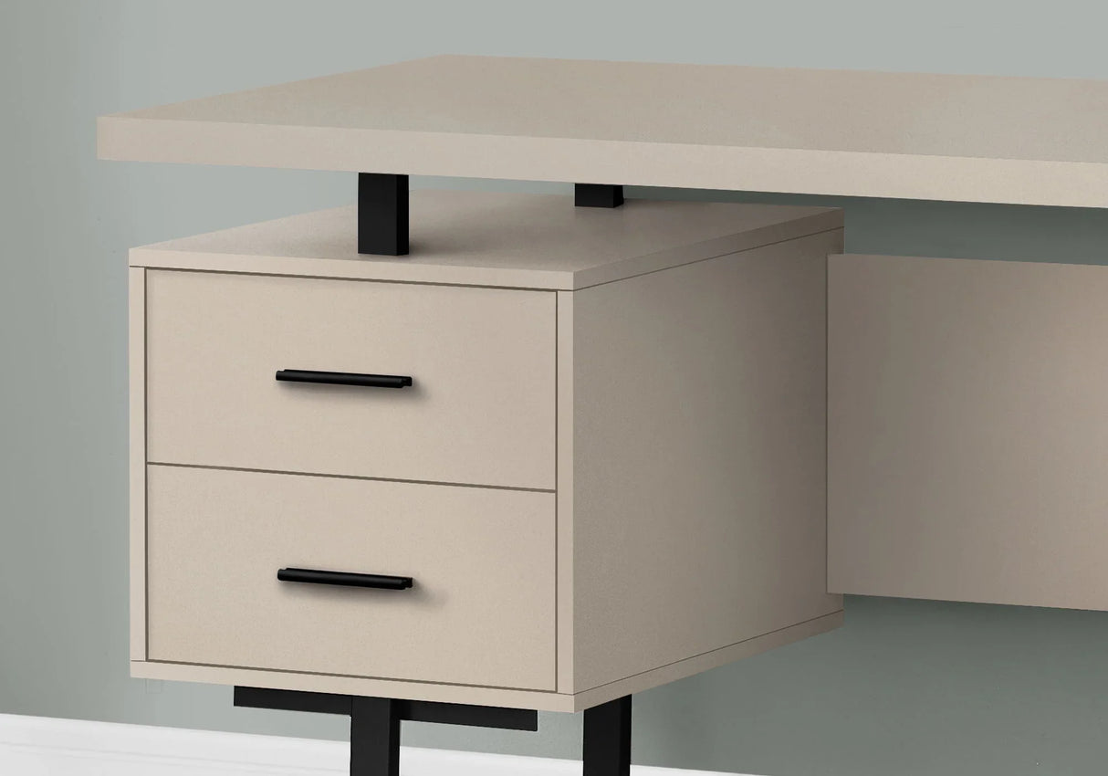 Computer Desk For Home Office, Laptop, Left, Right Set - Up, Storage Drawers, Contemporary & Modern - Furniture Home Direct