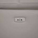 Leather Reclining Sectional with USB Port - Light Gray - Furniture Home Direct