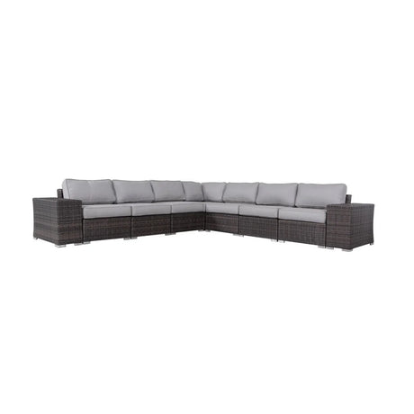 Rattan Sectional Sofa Set With Cushions - Furniture Home Direct