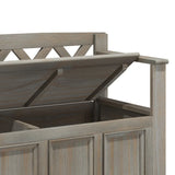 Amherst - Handcrafted Entryway Storage Bench - Furniture Home Direct