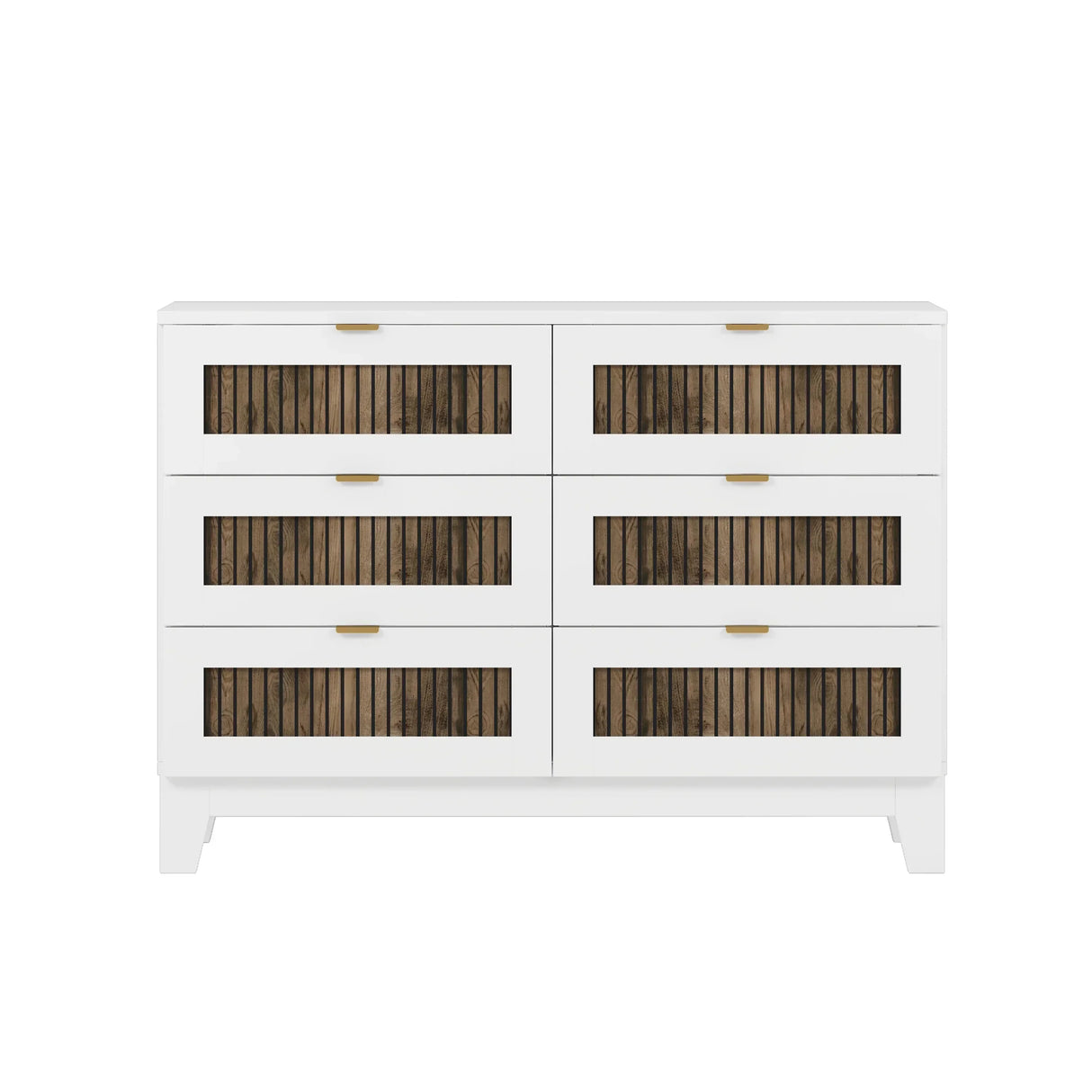 Bedroom Bundle - Queen Bed + Dresser + Two Nightstands + Rug + Faux Plant - Furniture Home Direct