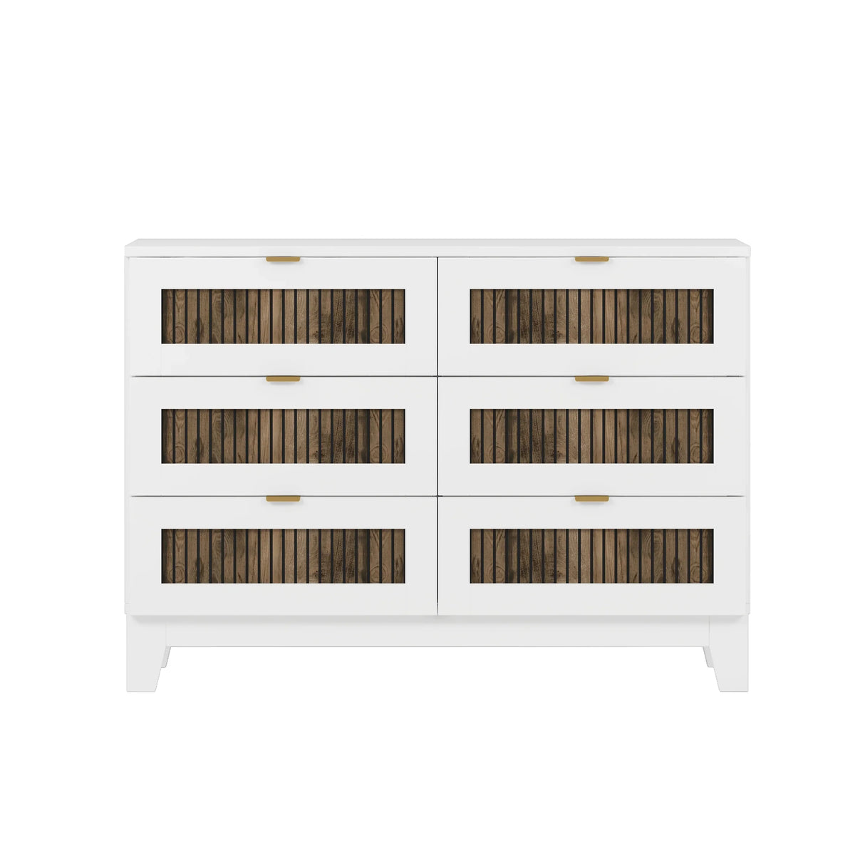 Bedroom Set Full Size Bed Dresser Nightstands Wood White - Furniture Home Direct