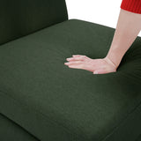 3 Piece Living Room Set With Storage including Sofa, Love Seat and Chair - Green - Furniture Home Direct