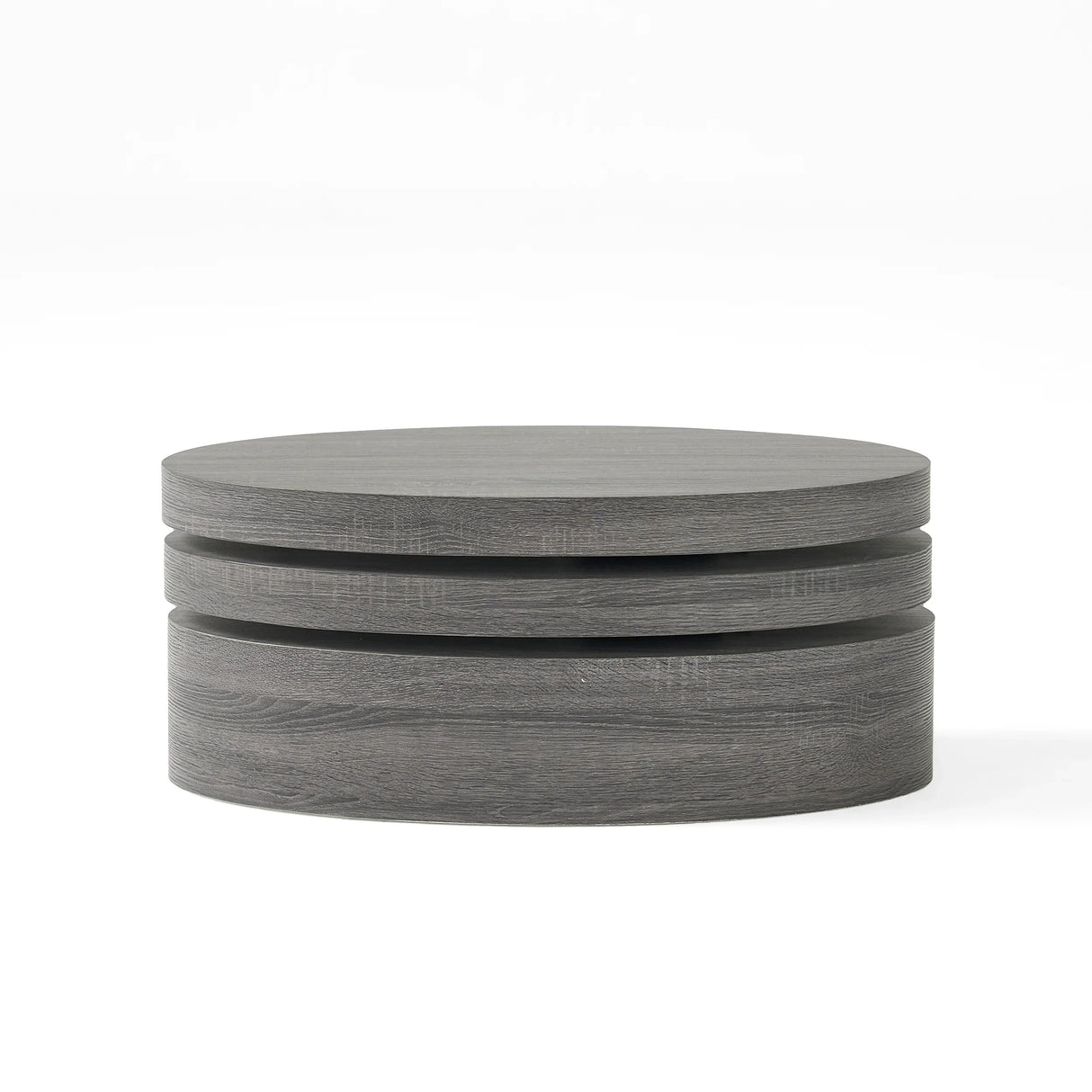 Coffee Table Nesting Set with Oval Design Matte Black - Furniture Home Direct