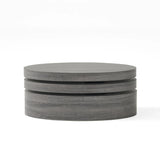 Coffee Table Nesting Set with Oval Design Matte Black - Furniture Home Direct