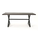 Rolando - Outdoor Aluminum Dining Table With Steel Frame