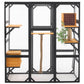 Outdoor Cat House, Diy Cat Enclosure Catio With Double Enter Doors - Furniture Home Direct