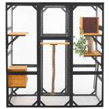 Outdoor Cat House, Diy Cat Enclosure Catio With Double Enter Doors - Furniture Home Direct