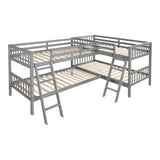 L Shaped Bunk Bed With Ladder - Furniture Home Direct