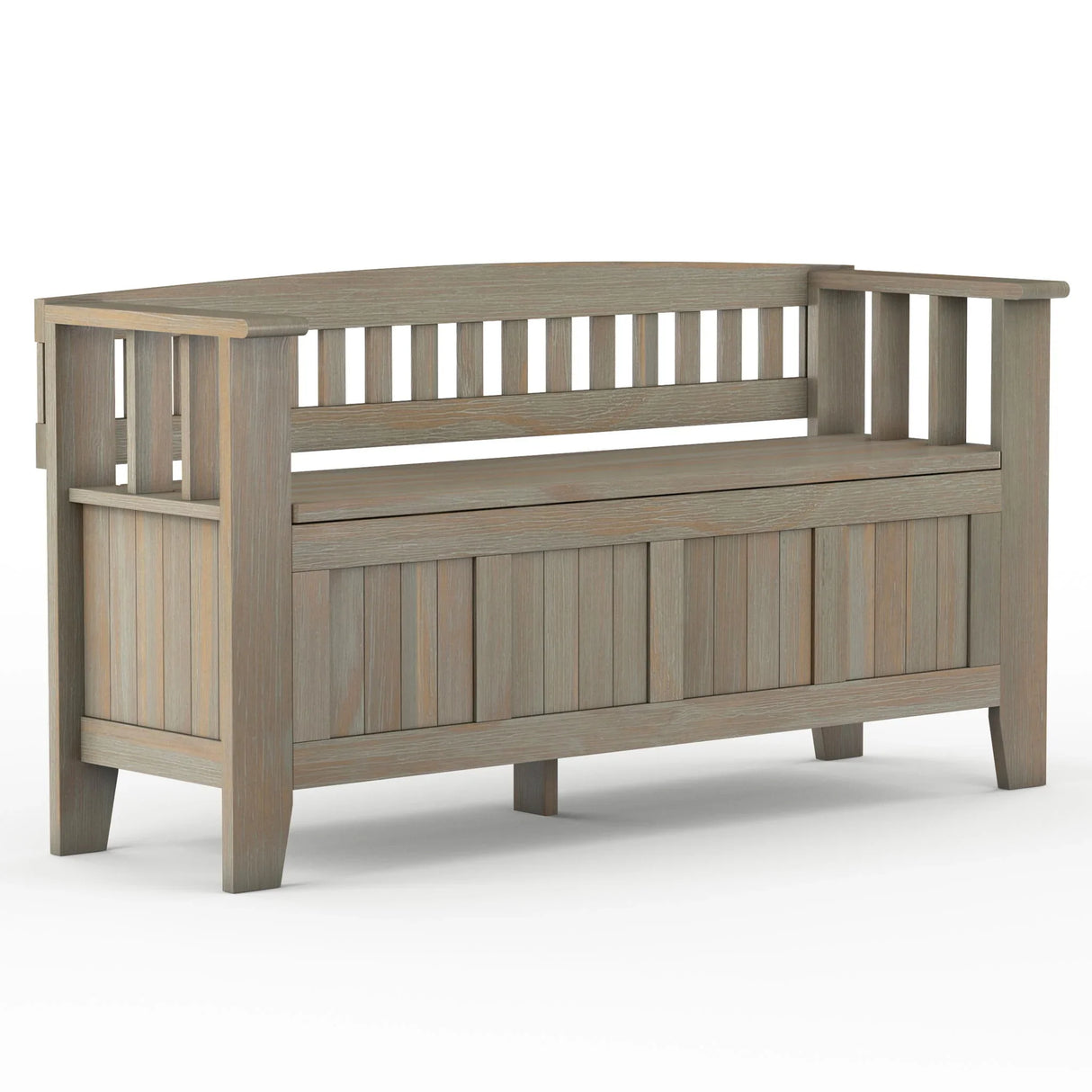 Acadian - Entryway Storage Bench, Handcrafted - Furniture Home Direct
