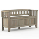Acadian - Entryway Storage Bench, Handcrafted - Furniture Home Direct