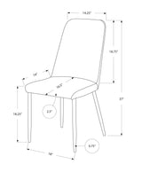 Dining Chair, Side, Upholstered For Dining Room, Contemporary (Set of 2) - Furniture Home Direct