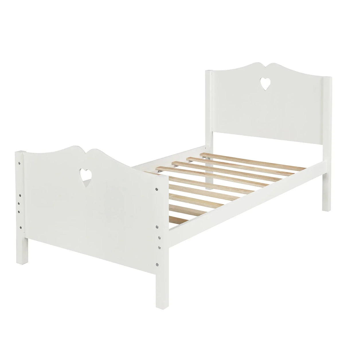 Platform Bed With Slat Support And Headboard And Footboard - Furniture Home Direct