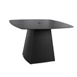 Rounded Square Outdoor Pedestal Dining Table - Furniture Home Direct