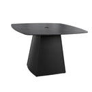 Rounded Square Outdoor Pedestal Dining Table - Furniture Home Direct