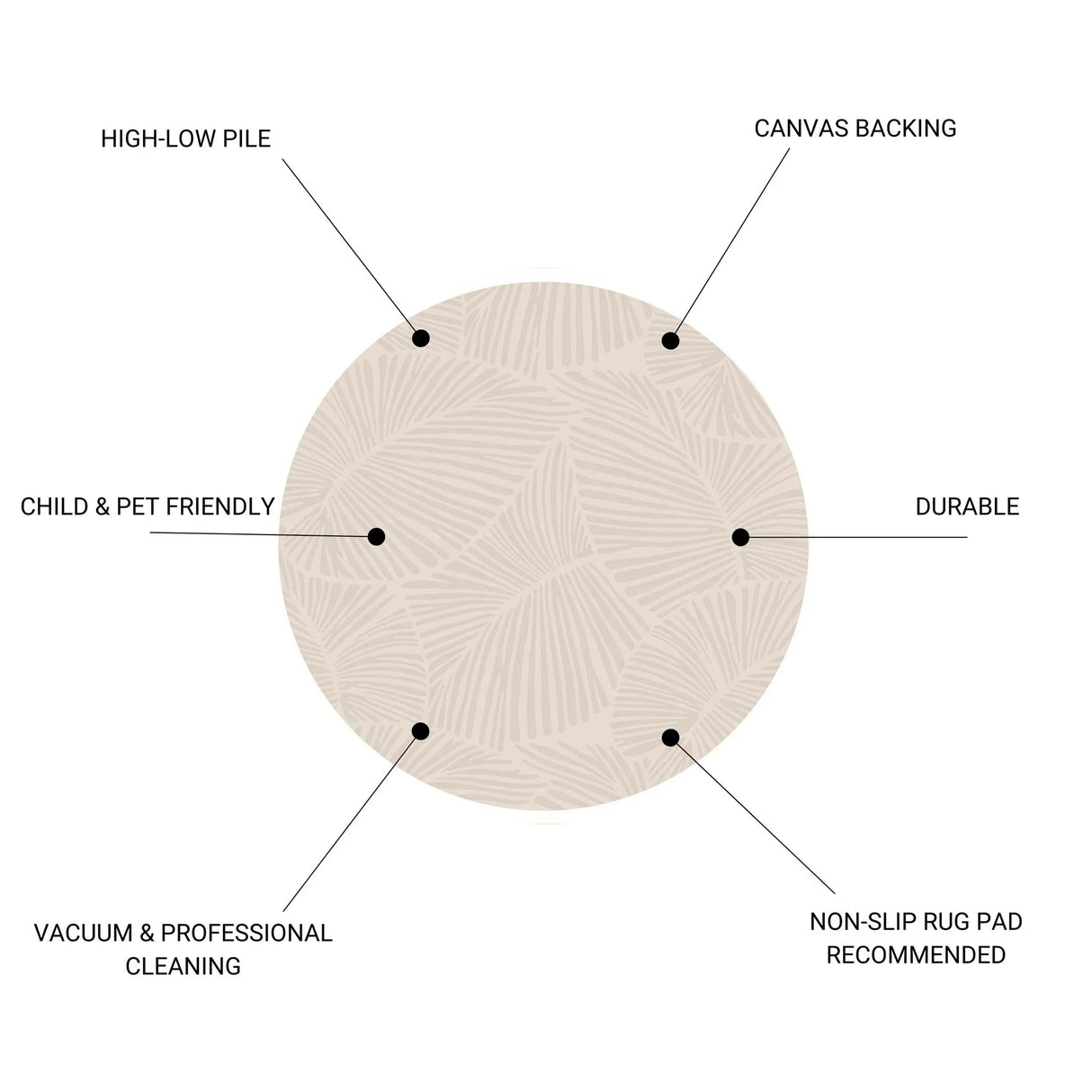 Curve - Round Rug - Furniture Home Direct