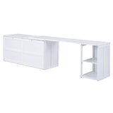 Bedroom Bundle - Queen Murphy bed + Area Rug + Office Chair - Furniture Home Direct