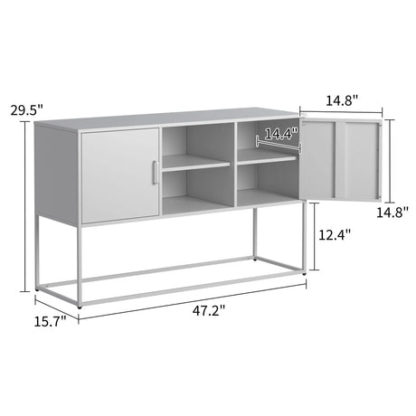 Modern Sideboard Buffet With Plenty Of Storage Space, Anti-Tilt Mechanism, Elegant Handles, Silent Magnetic Closure And Eco-Friendly Finish For Kitchen, Dining Room And Living Room - Furniture Home Direct
