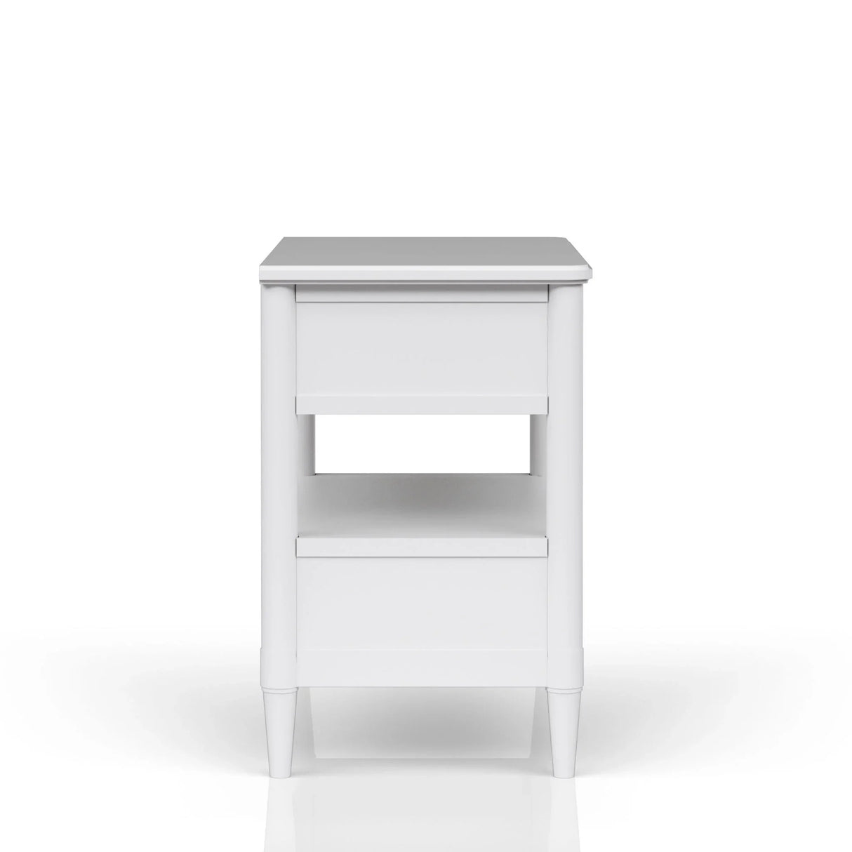 Open Nightstand With 2 Drawers - Furniture Home Direct