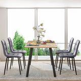 Mid-Century Modern Velvet Dining Chairs Set For Kitchen, Living Room - Furniture Home Direct