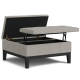 Dover - Multifunctional Lift Top Coffee Table Storage Ottoman - Furniture Home Direct
