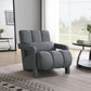 Modern Upholstered Accent Chair, Comfortable Linen Fabric With A Pillow For Living Room - Furniture Home Direct