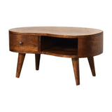 Wave Coffee Table With 1 Drawer - Furniture Home Direct