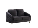Sofia - Velvet Modern Chic Loveseat Couch - Furniture Home Direct