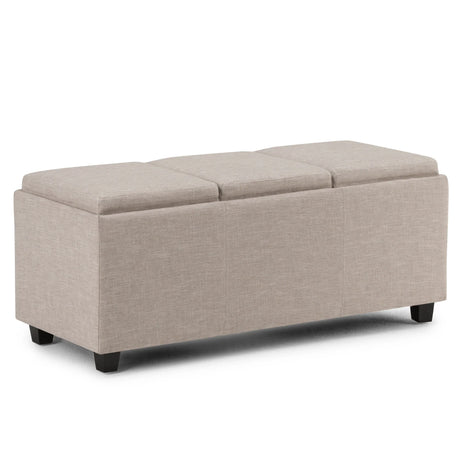 Avalon - Upholstered Storage Ottoman - Furniture Home Direct