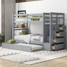 Bunk Bed With Trundle And Staircase - Furniture Home Direct