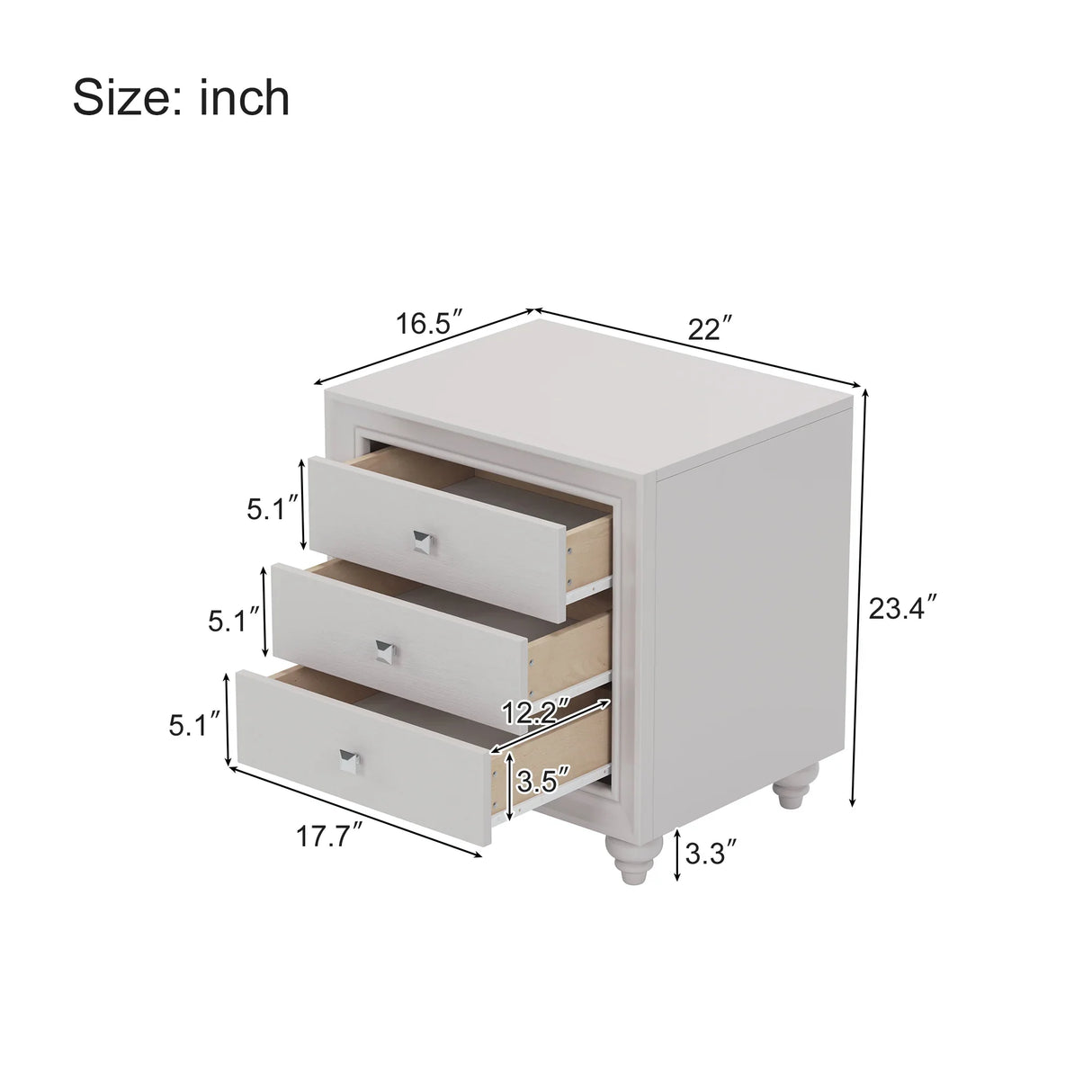 3 Piece Queen Bedroom Set(Queen Bed and 2 Nightstands) - Furniture Home Direct