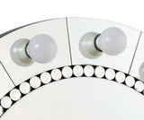 Farai - Glam Mirrored Faux Crystal Diamonds Wall Decor Mirror - Silver - Furniture Home Direct