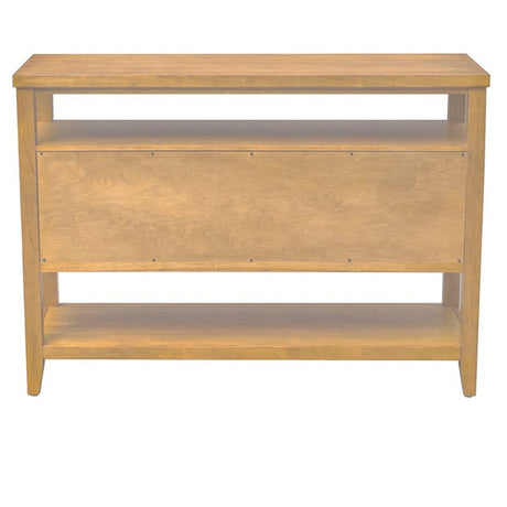 Naomi - 2 Door Storage Console Table With Ample Shelving - Natural - Furniture Home Direct