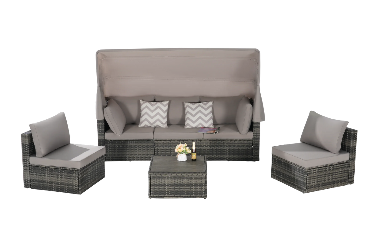 5 Piece Outdoor Patio Set - Furniture Home Direct