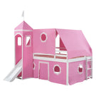Loft Bed With Slide Tent And Tower Fun Playhouse Design - Furniture Home Direct