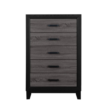Bedroom Bundle - Soluto Set - Bed + Dresser + Mirror + Chest + Night Stand + Rug - Furniture Home Direct