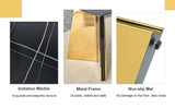 Dining Table Black Marble With Gold Butterfly Legs Black - Furniture Home Direct