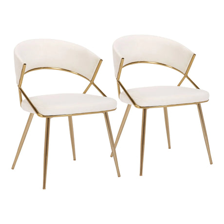 Jie - Glam Dining Chair (Set of 2) - Furniture Home Direct