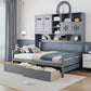 Daybed With All-In-One Cabinet And Shelf - Furniture Home Direct