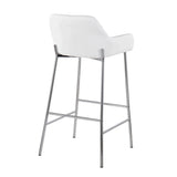 Daniella - Contemporary Fixed Height Barstool (Set of 2) - Furniture Home Direct