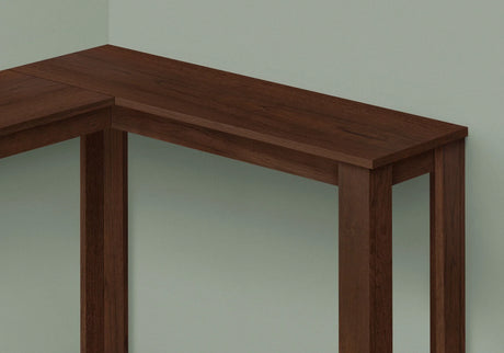 Corner Accent Console Table For Entryway, Contemporary & Modern - Cherry - Furniture Home Direct