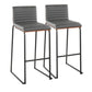 Mason Mara - Contemporary, Fixed Height Barstool (Set of 2) - Furniture Home Direct