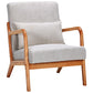 Accent Arm Chair With Pillow Upholstered - Furniture Home Direct