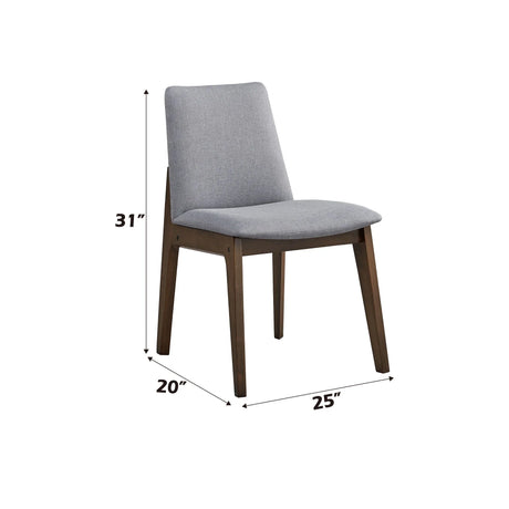 Kaela - Side Chair (Set of 2) - Light Gray - Furniture Home Direct