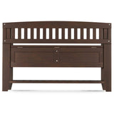Acadian - Entryway Storage Bench With Shelf - Brown - Furniture Home Direct