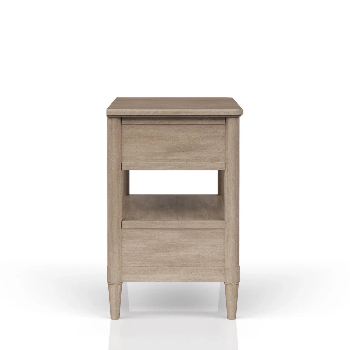 Open Nightstand With 2 Drawers - Furniture Home Direct