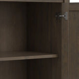 Ela - Wide Storage Cabinet - Smoky Brown - Furniture Home Direct