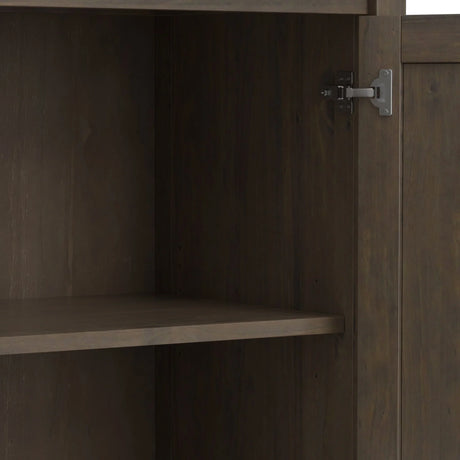 Ela - Wide Storage Cabinet - Smoky Brown - Furniture Home Direct