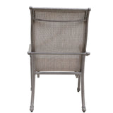 Outdoor All-Weather Sling Dining Chairs (Set of 2) - Gray - Furniture Home Direct