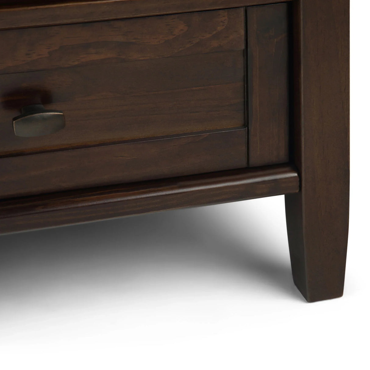 Warm Shaker - Square Coffee Table - Tobacco Brown - Furniture Home Direct